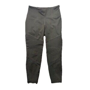 Old Navy Active Dark Green Elevate Leggings Go-dry Size Large Petite LP Moto